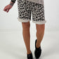Sweat Short Leo mit Nieten - beige