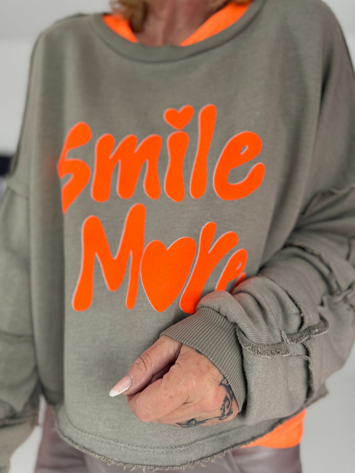 Sweater Smile More - taupe