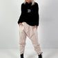 Baggy trousers model "Love Duo" - beige
