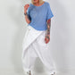 Sommerstrick Pullover mit kurzen Arm - hellblau