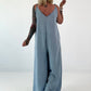 Lichte spijker jumpsuit - lichtblauw