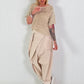 Summer Knit Short-Sleeved Sweater - Beige