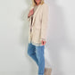 Blazer met kanten details - beige