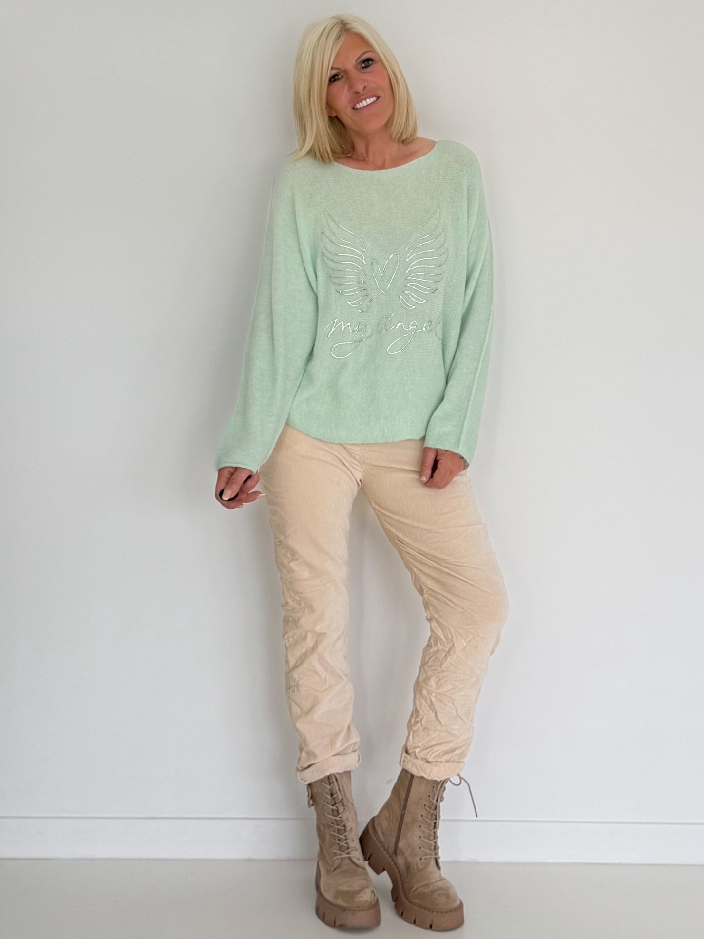 Soft sweater My Angel - mint