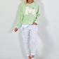 Sweatshirt model "Edition M" - lime green
