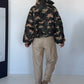 Puffy-Bomberjacke im Camouflage-Look - oliv-mehrfarbig