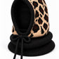 Strick Balaclava - schwarz-leo-mehrfarbig