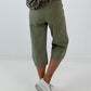 Hose mit Druckknöpfen Details- khaki