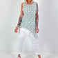 Long Top Leo asymmetrical - turquoise