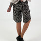 Sweat Short Leo mit Nieten - taupe