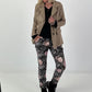 Blazer in Leder-Optik - taupe
