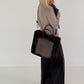 Weicher Basic Pullover - taupe