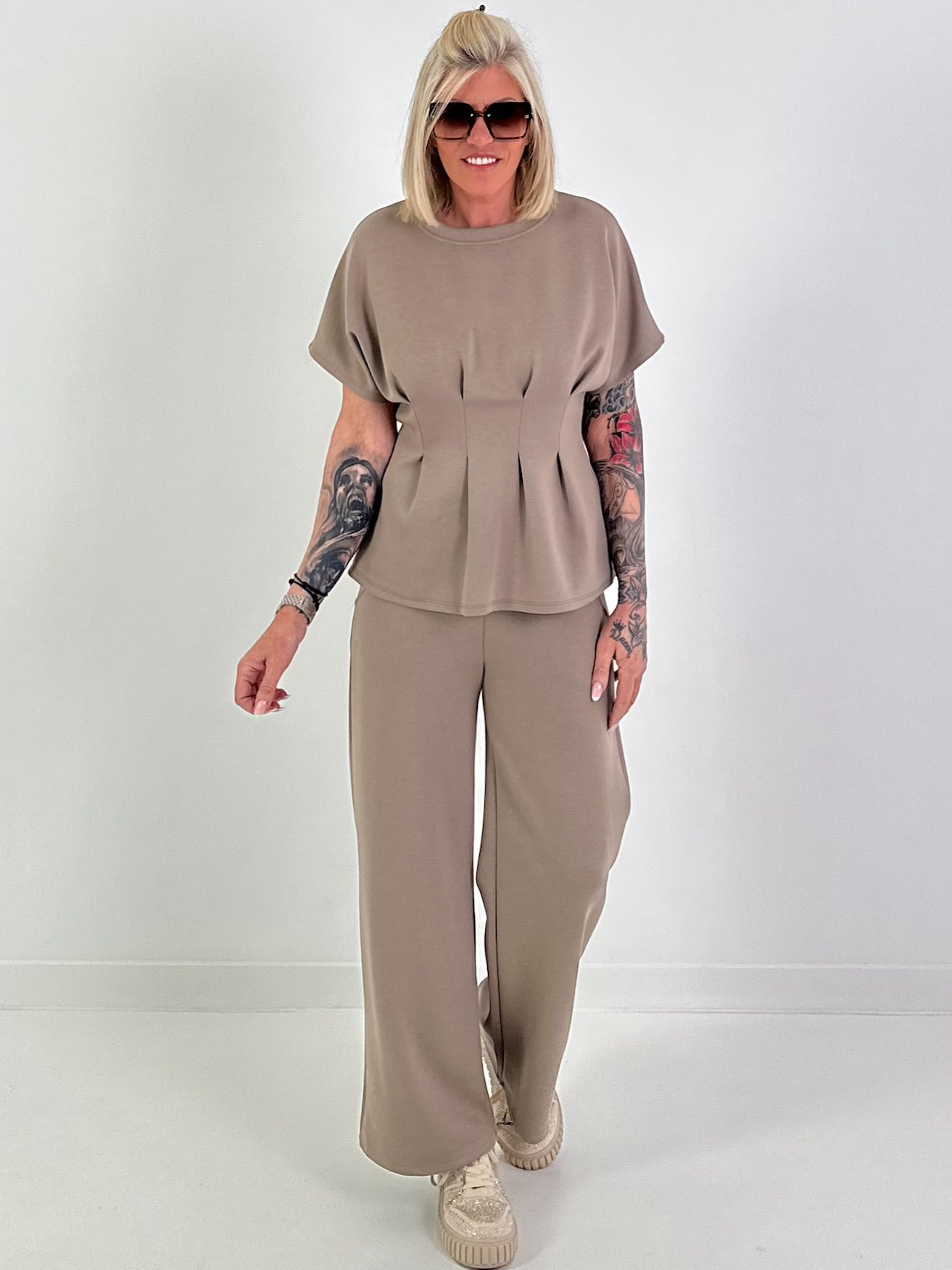 Tweedelig pak - taupe