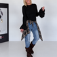Waist Wrap im Karomuster - taupe-mehrfarbig