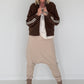 Jacke mit Streifen-Details - mokka (lieferbar ab ca.01.09.26)