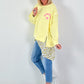 Long Top Leo asymmetrisch - gelb