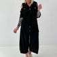 Hoodie Shirt mit Cut Out Shoulder - schwarz