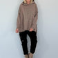 Oversized Hoodie Be Yourself - taupe