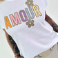 T-shirt Amour - wit