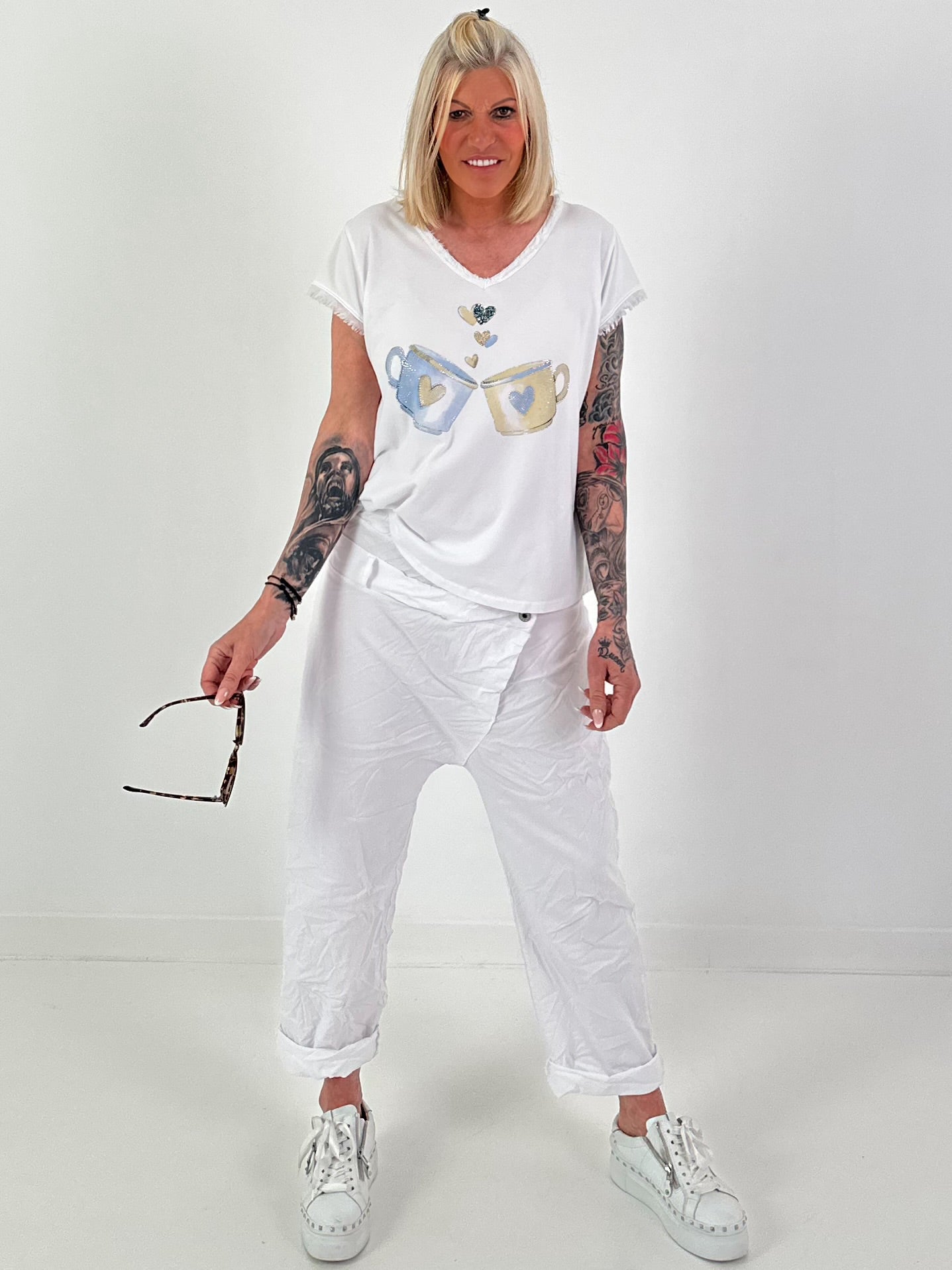 T-shirt cups - white