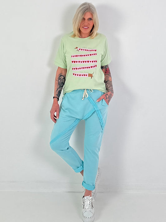 Shirt Dog Love - mint