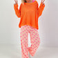 Crochet sweater with back cut-out - neon orange