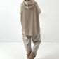 Hoodie model "Steel Hood" - beige