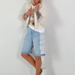 Lichtgewicht blouson met strikdetail - beige