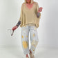Strickpulli mit Lurex - beige