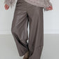 Vegane Lederhose 2 Looks - taupe