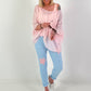 Broek met sterren - lichtblauw