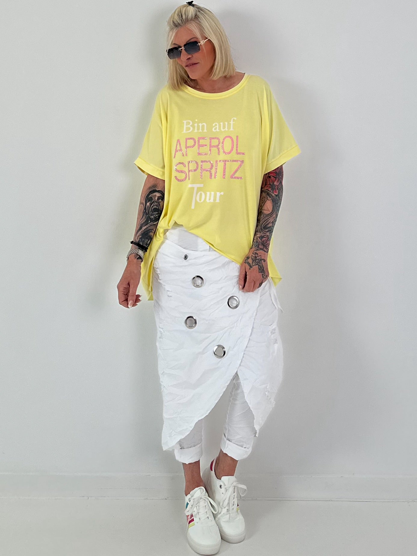 Oversized T-Shirt on Tour - gelb