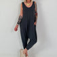 Jumpsuit mit Nieten - anthrazit