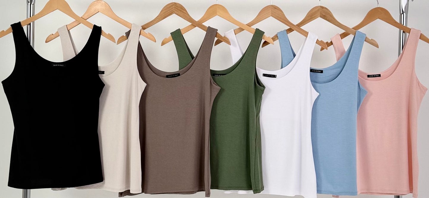 Gevoerde basic top - 7 kleuren