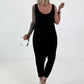 Jumpsuit mit Nieten- schwarz