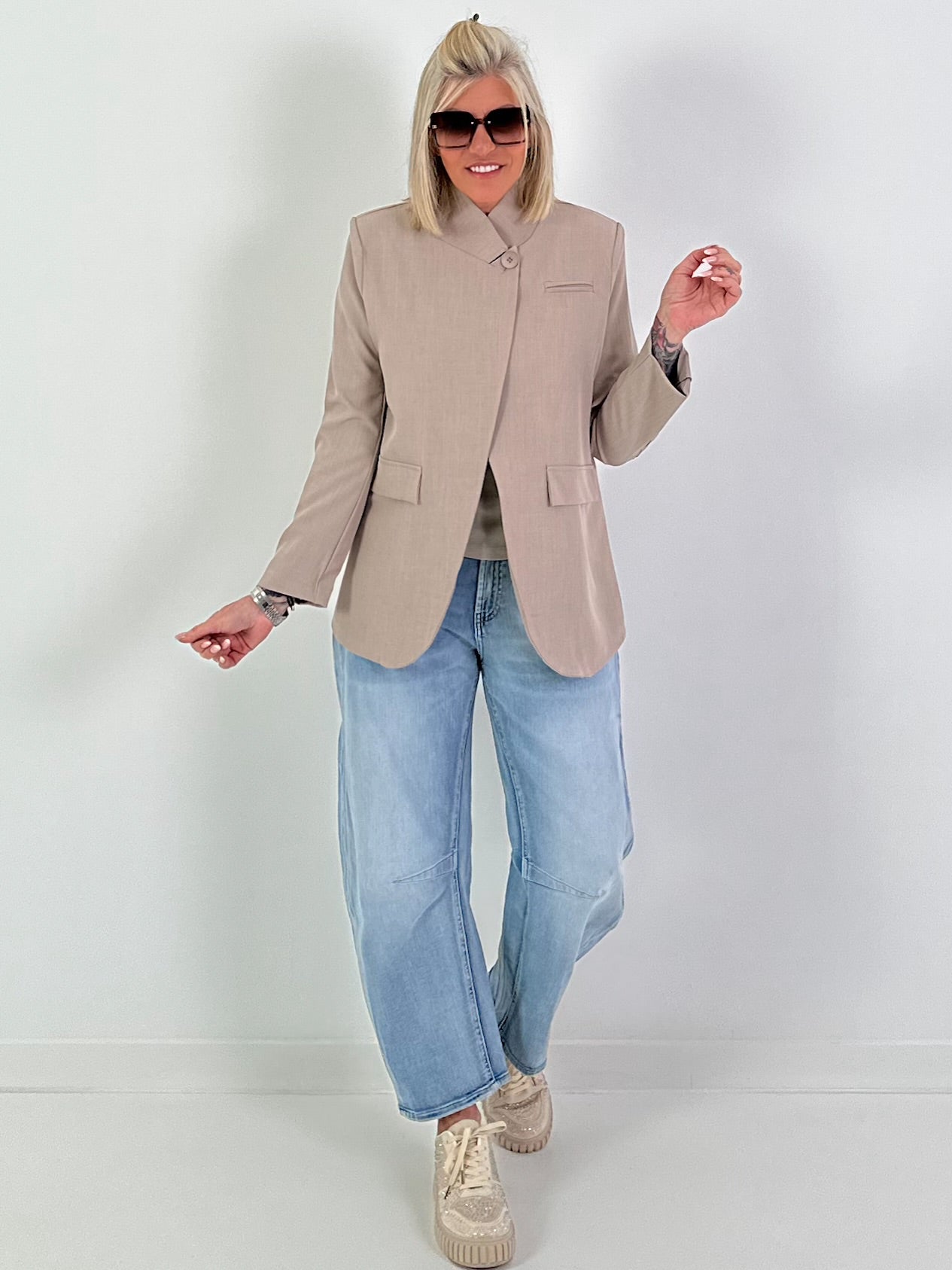 Blazer one button - beige