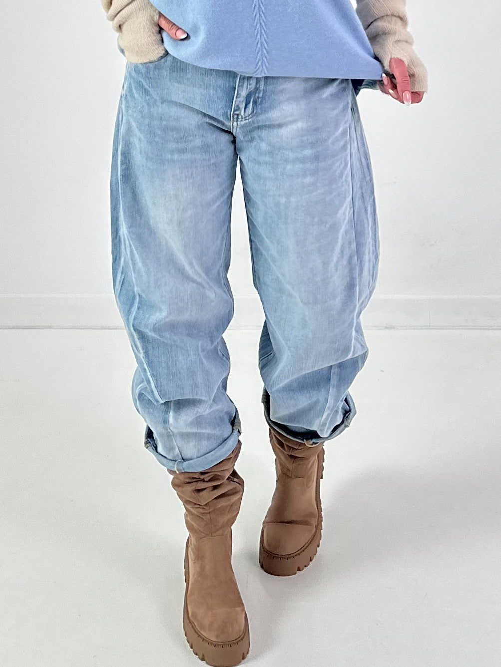 Jeans model "Twin Seam" - blue denim