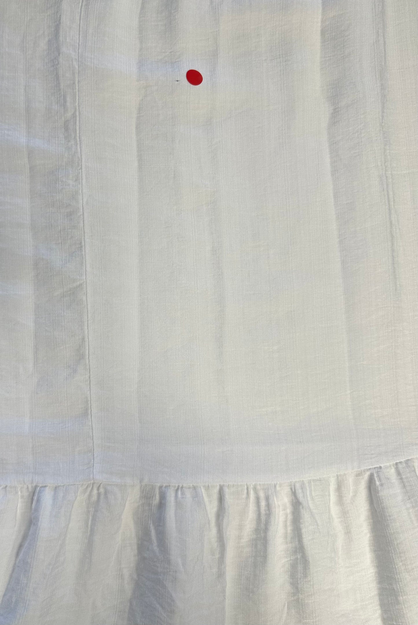 2. Wahl Kleid mit Rüschenkragen und Volantsaum - weiss