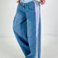 Jeansbroek model "Vichy Layer" - denim-lichtblauw