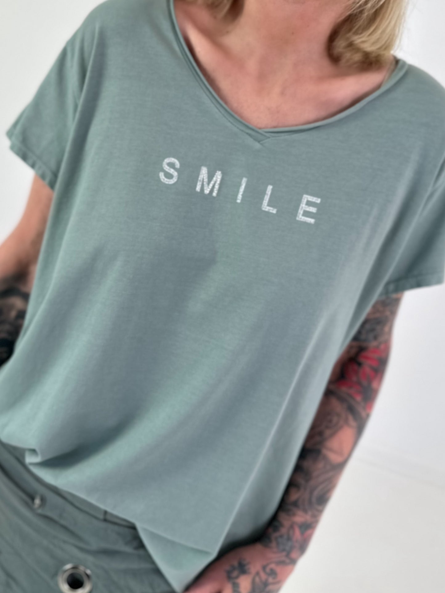 T-shirt Smile - khaki