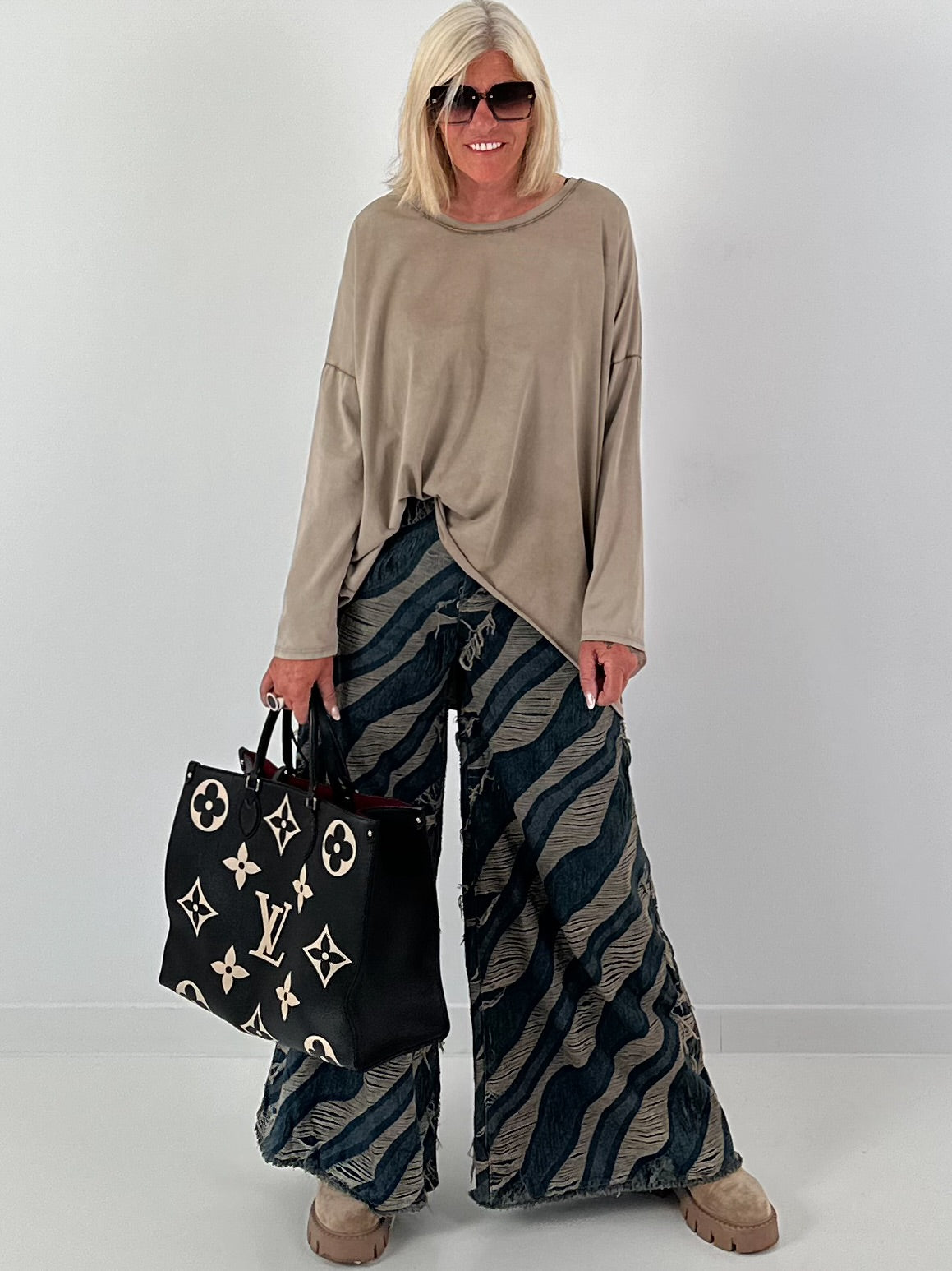 Stylische Wide Leg Jeans - denim-mude