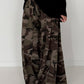 Palazzo-Sweathose in Camouflage-Look - taupe-mehrfarbig