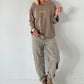 Sweater Cèst la vie - taupe