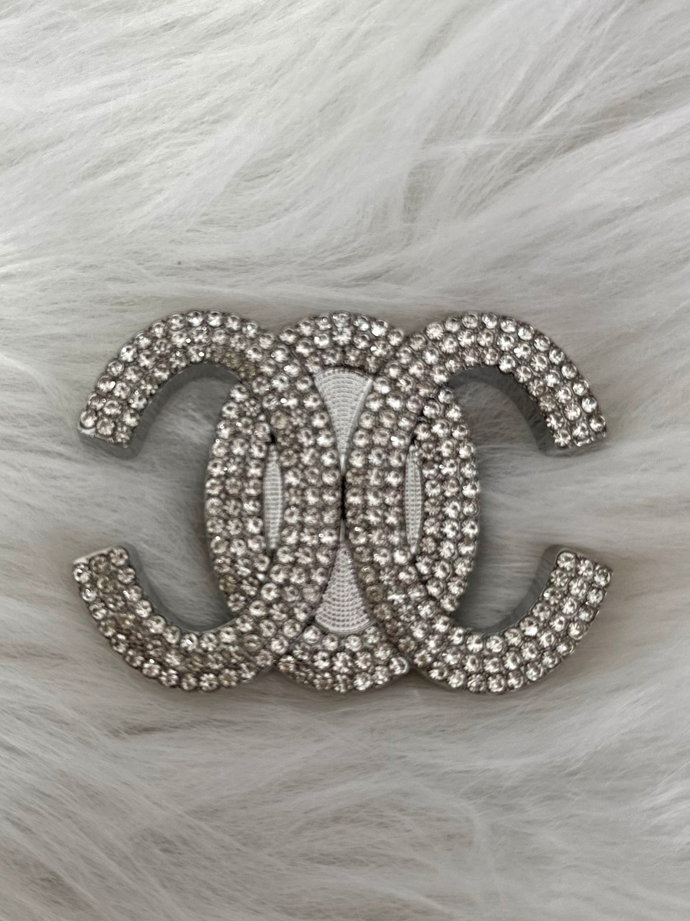 Magnetbrosche Modell "Double Elegance" - silber