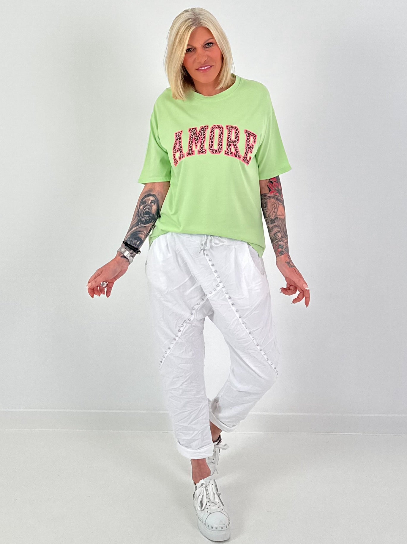 T-Shirt Amore - lindgrün