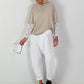 Round-neck T-shirt - beige
