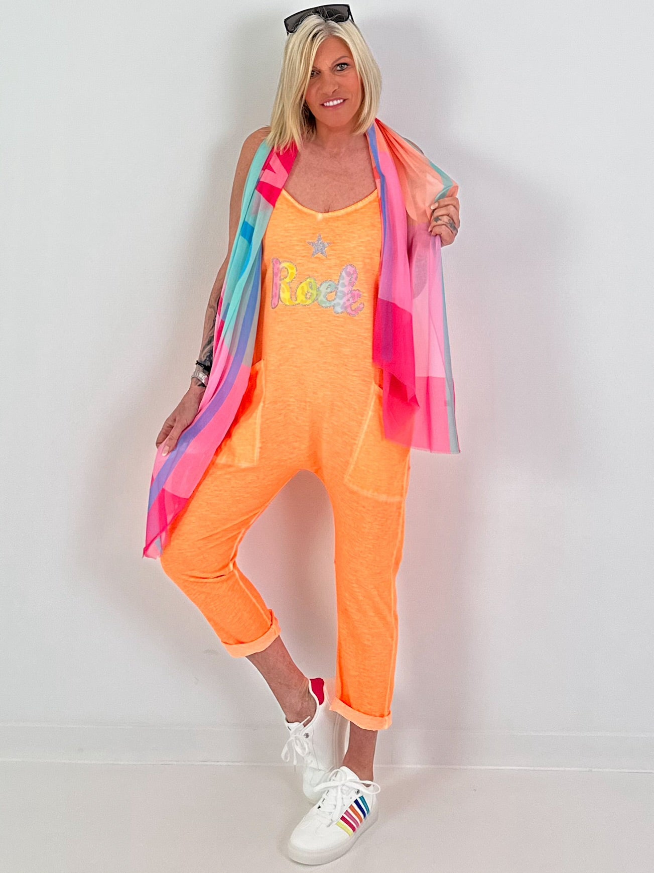 Jumpsuit Skirt - neon orange