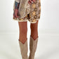 Crochet Shorts - beige-multicoloured