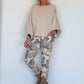 Sweater mit raffinierten Turn-Up-Ärmeln - beige