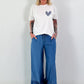 T-Shirt Amour Leo - white-light blue
